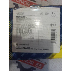 Колодки тормозные передние Mercedes Benz W201 SCT SP124 в Омске